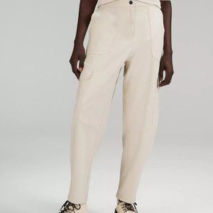 Lululemon Light Utilitech Cargo Pocket High-Rise Pant Natural Ivory NWT Sz 27